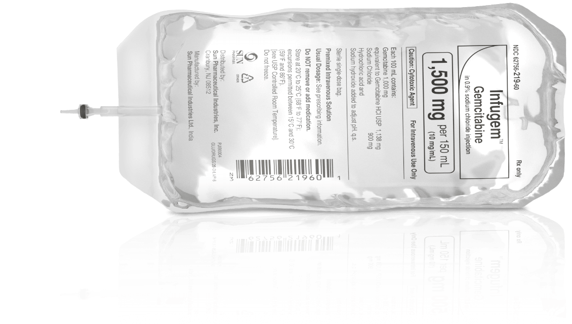 INFUGEM - Gemcitabine Hydrochloride in 0.9% Sodium Chloride Injection